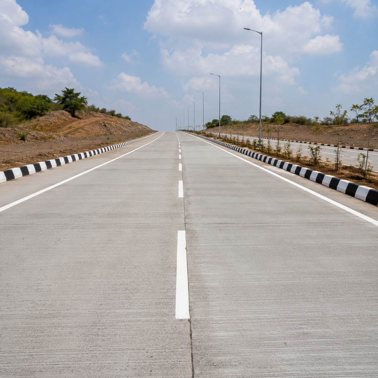 Finished road surface